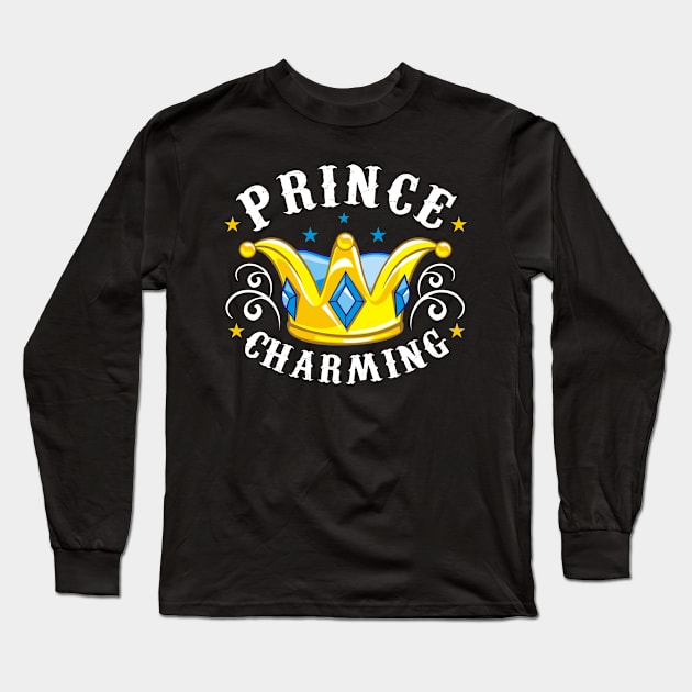 Prince Charming Design Long Sleeve T-Shirt by SzarlottaDesigns